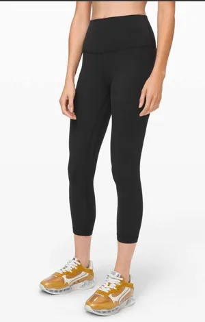 Lululemon Align Crop 23" Black Athletic Leggings thumbnail 1