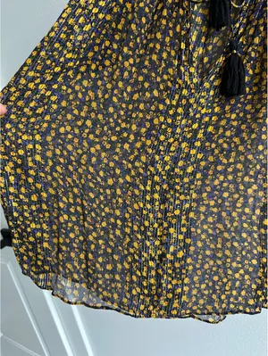Ulla Johnson Doria Metallic Floral-print Silk Top thumbnail 2