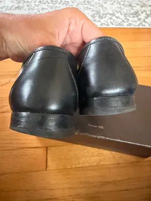 Gucci 1953 Horsebit Black Leather Loafers Gold Size 38 thumbnail 8