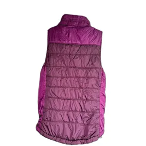 American Eagle Womens Vest Puffer Quilted Full Zip Snaps Lined Pockets Purple M thumbnail 2