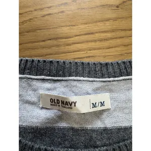 Old Navy Women Pullover Sweater Size M Yellow Heart‎ Striped Lightweight Comfort thumbnail 3