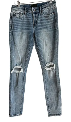 Buckle Black Fit 53 Distressed Ankle Skinny‎ Jeans Blue Denim Mid Rise Ripped 26 thumbnail 1