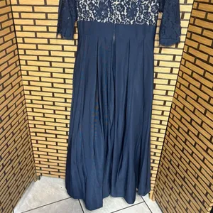 Eliza J. Blue Lace Gown Size 12 thumbnail 8