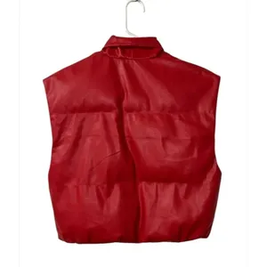 Elan Red Faux Leather Puffer
Vest(Size Small) thumbnail 4