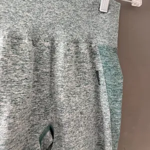Gymshark Vital‎ Seamless 2.0 High Rise Shorts Green Marl Womens Size XS thumbnail 3