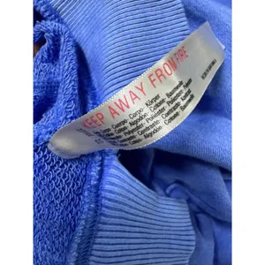 Free‎ People Movement Catch Up Cropped Hoodie Blue Barrel Sleeve Sweater thumbnail 7