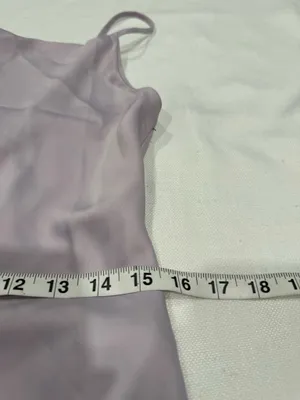 Urban Outfitters Lilac Satin Cowl Neck Slip Mini Dress thumbnail 9