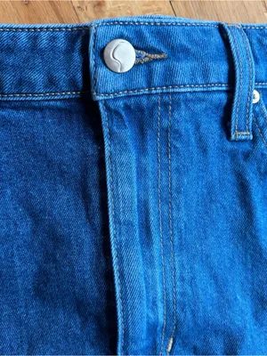 Joe’s Jeans Women’s Bella Two Tone Blue Navy Denim Mini Skirt High Rise Size 30 thumbnail 4