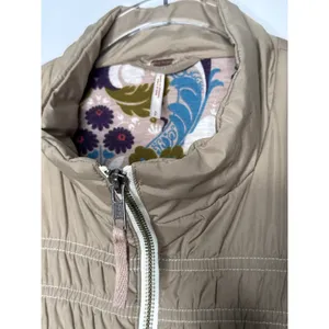 Free People Smocked Bomber Jacket with Floral Lining – Size Small thumbnail 8