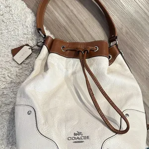 Coach Chalk & Saddle Mickie Leather Drawstring Bag thumbnail 5