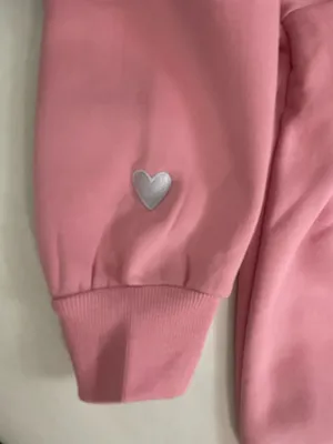PARKE Valentine’s Varsity Mockneck Crewneck Pullover Sweatshirt Blush Lavender S thumbnail 12