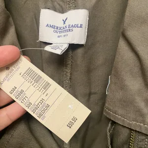 NWT American Eagle Outfitters Olive Green Utility Vest Jacket Moto‎ Style Medium thumbnail 4