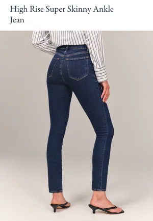 Abercrombie High-Rise Super Skinny Ankle Jeans thumbnail 5