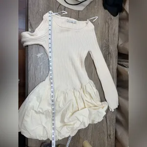 Anthropologie‎ mon renn Elemental Knit Combo Mini Dress size medium thumbnail 9