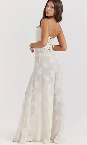 White maxi dress thumbnail 2