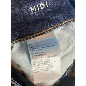 American Eagle Women's 2 Midi Rolled Hem Jean Shorts Super Stretch‎ Denim Café thumbnail 7