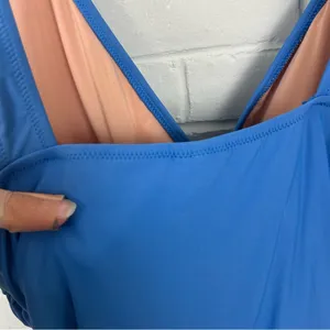 NWT J.Crew Ruched Femme Blue Padded One Piece Swimsuit Size 18 thumbnail 10
