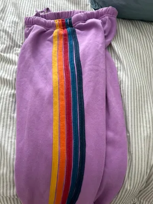 Purple Aviator Nation Sweatpants thumbnail 6