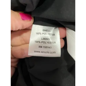 Azazie Allettie Stretch Black Mermaid Satin Dress Bridesmaid Dress New A16 thumbnail 7