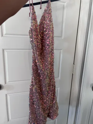 Pink Sequin Windsor Mini Dress thumbnail 2