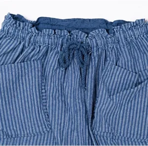 Free People Runyon Oversized Stripe Pants Womens xl Blue Striped Harem Festival thumbnail 5