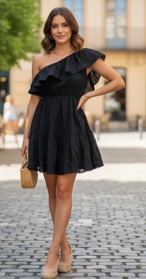 Free-people Women's Black and Navy Casual-dresses thumbnail 1
