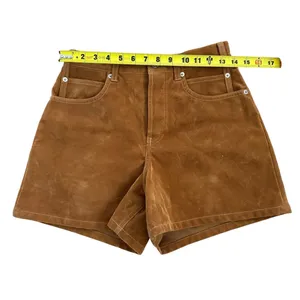 Free People We the Free Tipi Vegan Suede Shorts Dark Honey size 26 thumbnail 4