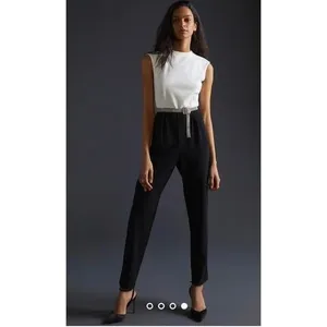 EUC Anthropologie Hutch Open Back Jumpsuit thumbnail 4