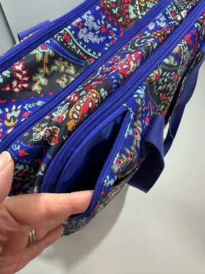 Vera Bradley Petite Paisley Weekender Travel Bag Carry On Laptop Sleeve thumbnail 9