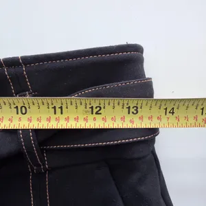 Anthropologie Maeve Irina Relaxed Ponte Black Wide Leg contrast stitching 4 thumbnail 7