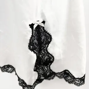 Victoria's Secret Womens Satin Lace Trim Romantic Coquette Bridal Slip Dress M thumbnail 2
