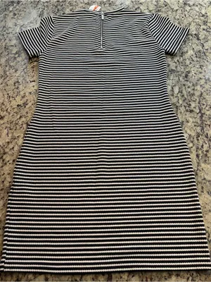 Superdry Navy and White Striped Mini Dress thumbnail 6