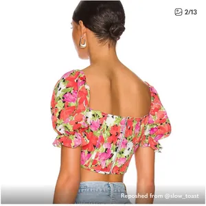 For Love & Lemons Puff Sleeve Top thumbnail 2