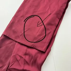 Zara Basic Burgundy Beaded Waist Maxi‎ Skirt Size S Burgundy Wine Red Boho thumbnail 10