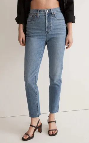 Madewell The Perfect Vintage Jean in Earlside Wash: Raw-Hem Edition - Size 29 thumbnail 1
