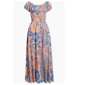 Free People Ultraviolet Maxi‎ Dress, Size Small, Pale Pink/Blue NWT thumbnail 7