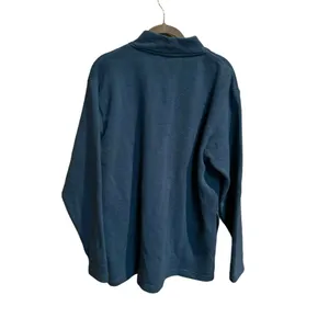 Orvis Women's Green Mock Neck‎ Pullover Cotton Blend Sweater Size Large Pockets thumbnail 2