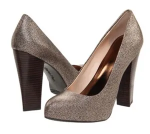 Calvin Klein Womens Elita Cosmopolitan Pump Heel‎ Shoes Metallic Silver Size 6.5 thumbnail 1
