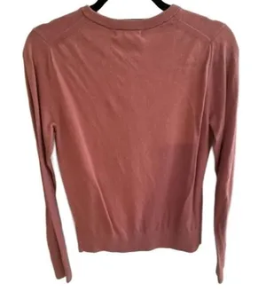 Banana Republic Cardigan Size S Pink Button Front Knit thumbnail 2