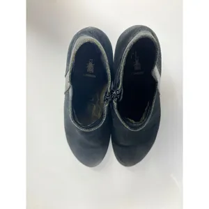 Fly London Ankle Boots Womens 40 Black Good Suede Leather Block‎ Heel Booties thumbnail 6