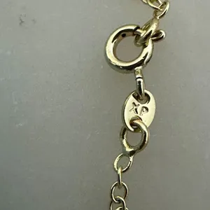 14K Gold Plated XP Women Set Necklace Chain Earring Heart Oro Laminado Everyday thumbnail 9