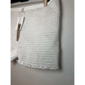 Skims 100% Silk Smocked Shear Boy Shorts Underwear PJ Bottom Sz L NWT $48 thumbnail 3