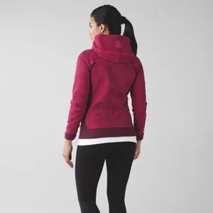 LULULEMON Scuba Full Zip Fleece Hoodie III Rio Mist Boom Juice Red Grape Sz 4 thumbnail 2