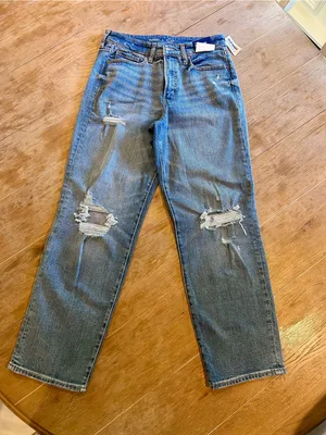 NWT-Old Navy High-Rise O.G Loose, size 8 thumbnail 1