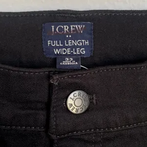 NWT J.Crew Factory Wide-leg Full-length Jean All-day‎ Stretch in Black BU832 thumbnail 10