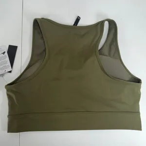 Savvi 2XL Solstice Bra Olive Green Sports Racerback Mesh Cutout F1-728-06-2X thumbnail 9