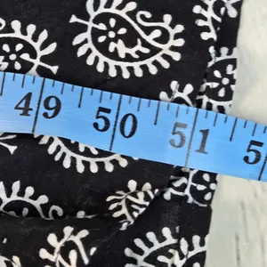 Shyla Nightwear Black White Block Print Cotton Maxi Gown Dress Womens Medium thumbnail 8