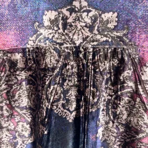 Style & Co Vintage Whimsigoth‎ Velvet Blouse Purple Medium thumbnail 9