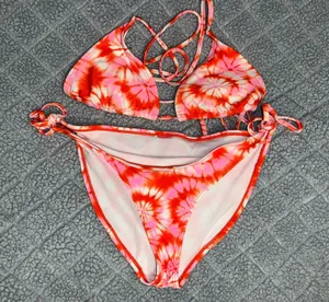 girl winki tie dye bathing suit thumbnail 1