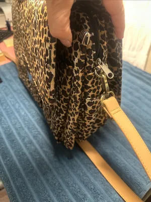 Leopard Print Crossbody Satchel - Laptop bag etc Tan/Black excellent like new thumbnail 4